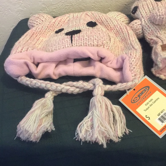 Kyber Funky Zoo Childs Pink Hat & Gloves set NWT - Picture 6 of 6